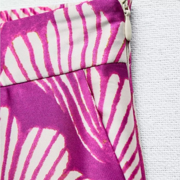 Zara satin effect straight printed pants - Picture 6 of 6